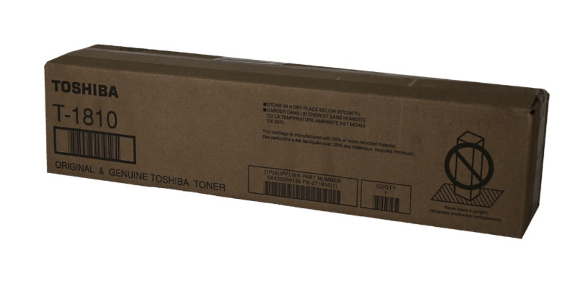 Picture of Toshiba T-1810 Black Toner Cartridge (24500 Yield)