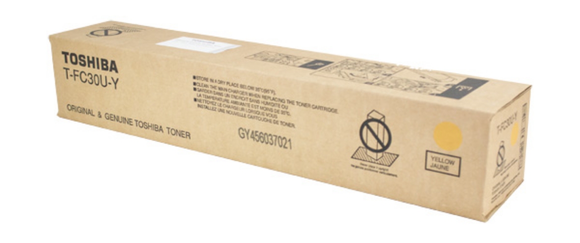 Picture of Toshiba TFC30UY Yellow Toner Cartridge (33600 Yield)