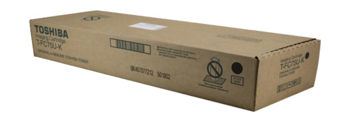 Picture of OEM Toshiba T-FC75U-K (TFC75UK) Toner Cartridge, Black, 77.4K Yield