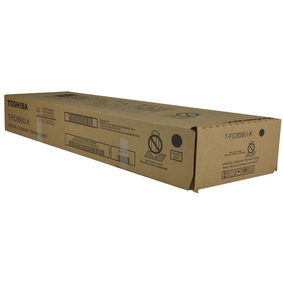 Picture of OEM Toshiba T-FC556U-K (TFC556UK) Toner Cartridge, Black, 106.6K Yield