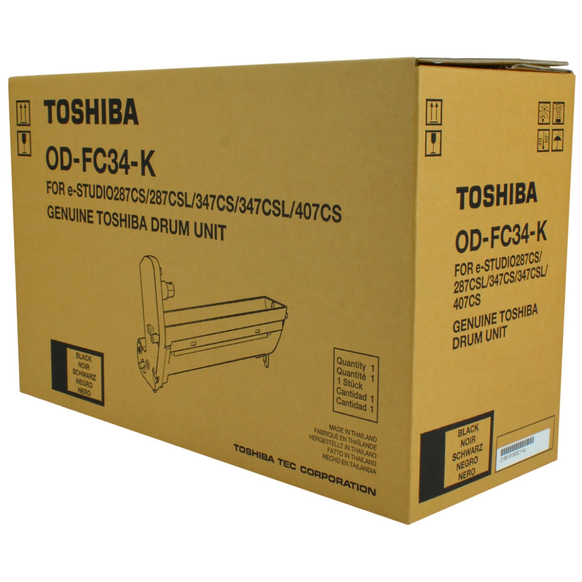 Picture of OEM Toshiba OD-FC34-K (ODFC34K) Drum Unit, Black, 30K Yield