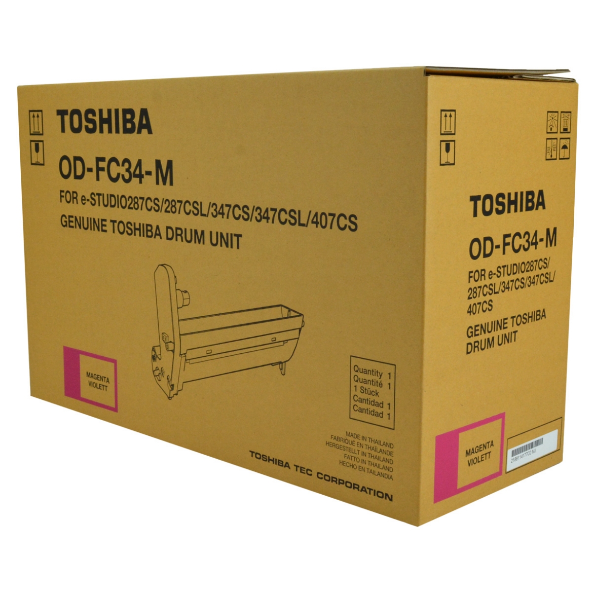 Picture of OEM Toshiba OD-FC34-M (ODFC34M) Drum Unit, Magenta, 30K Yield