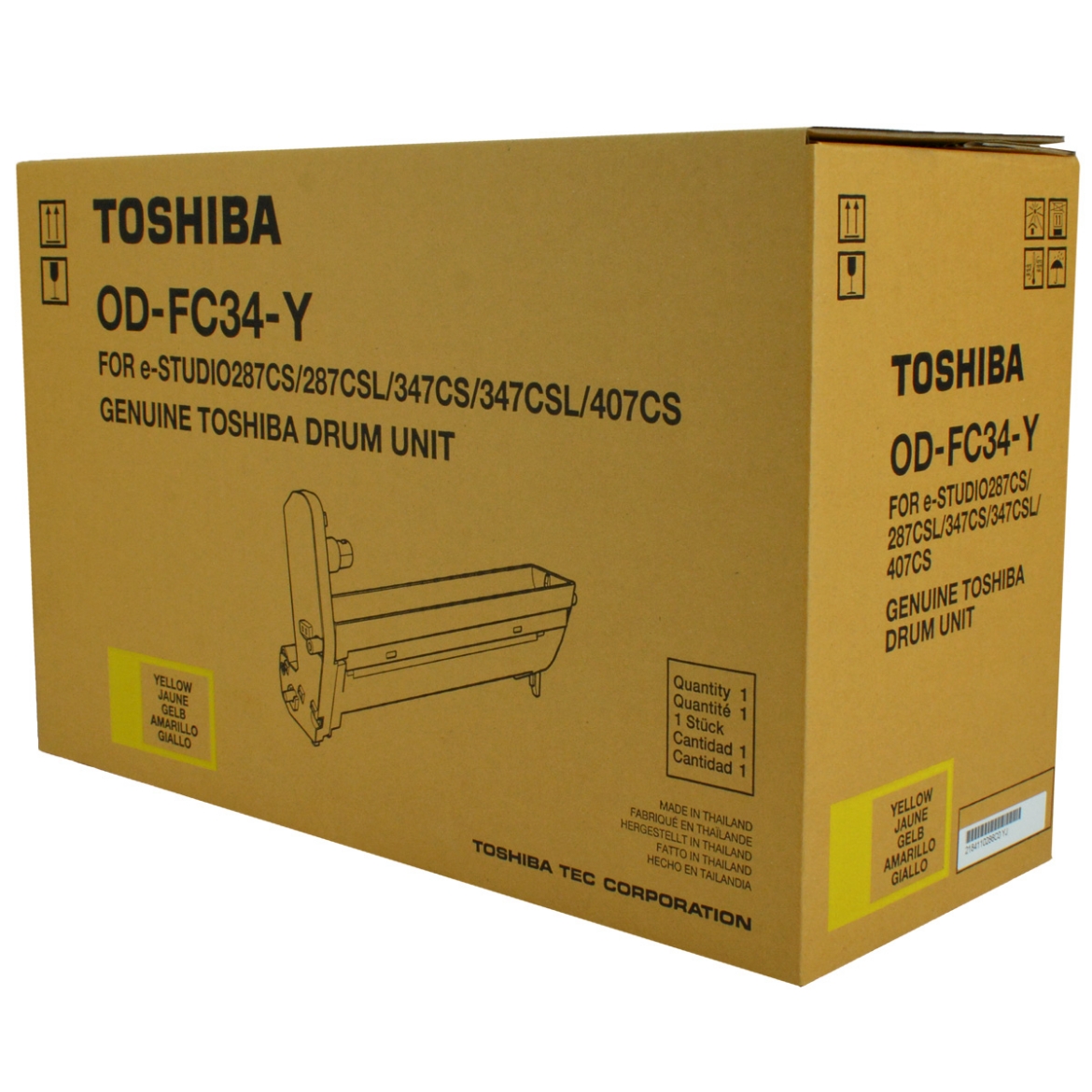Picture of OEM Toshiba OD-FC34-Y (ODFC34Y) Drum Unit, Yellow, 30K Yield