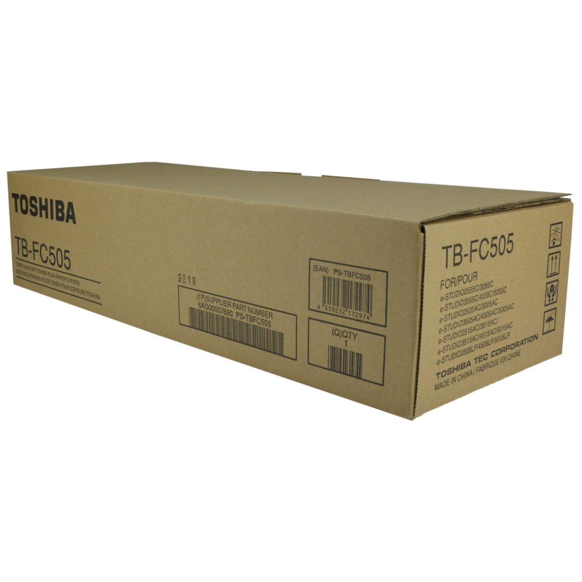 Picture of OEM Toshiba TB-FC505 (TBFC505) Waste Toner Container, 120K Yield