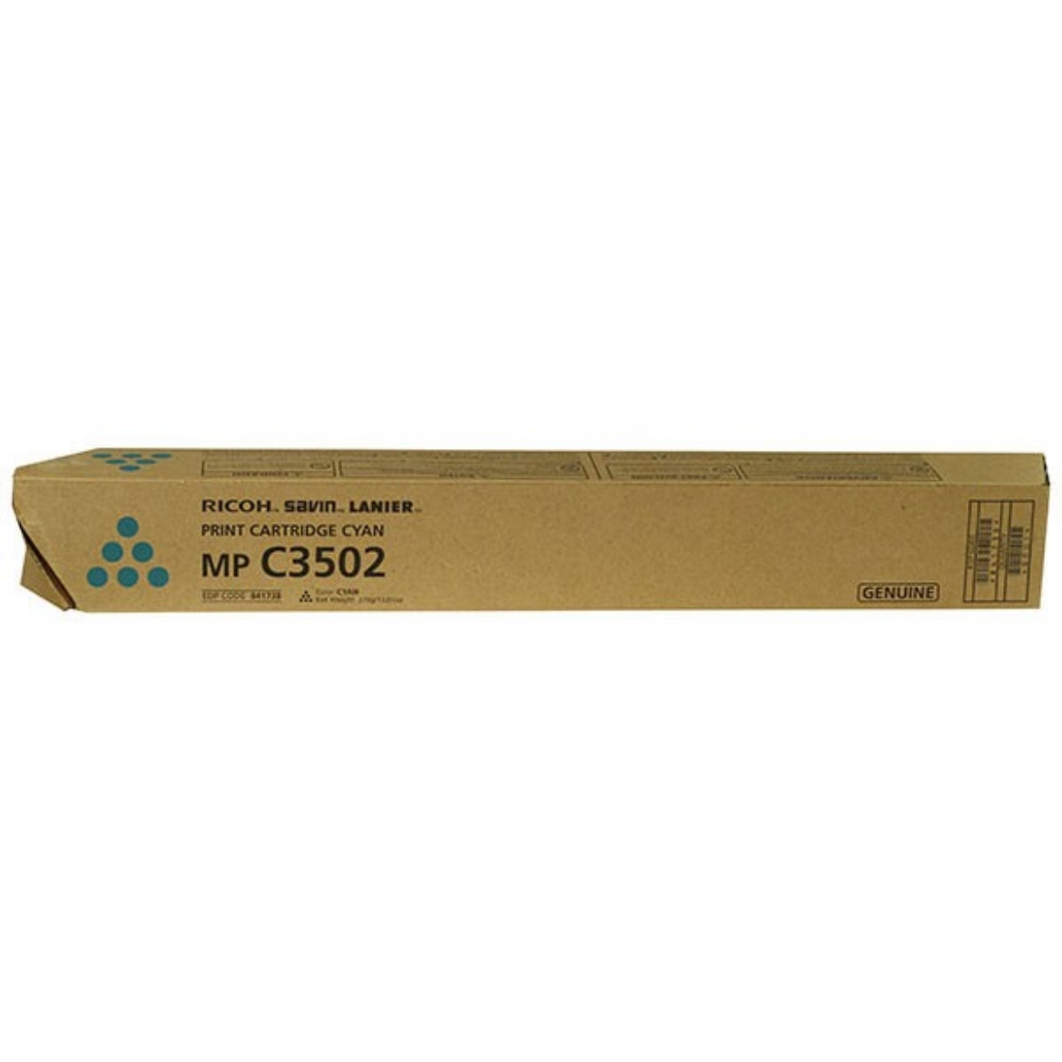 Picture of OEM Ricoh  (841738) Toner Cartridge, Cyan, 18K Yield