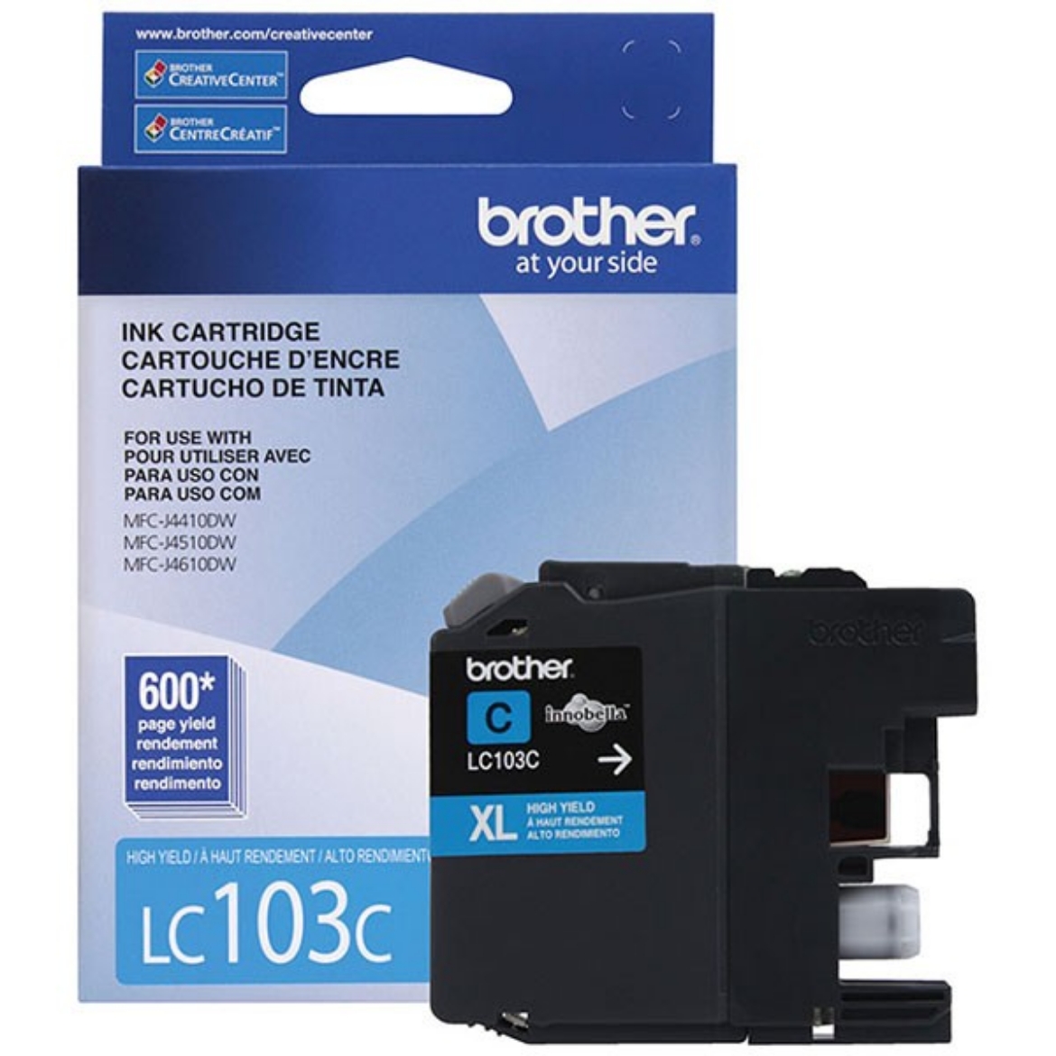 Picture of OEM Brother  (LC103C) Inkjet, Cyan, 600 High Yield