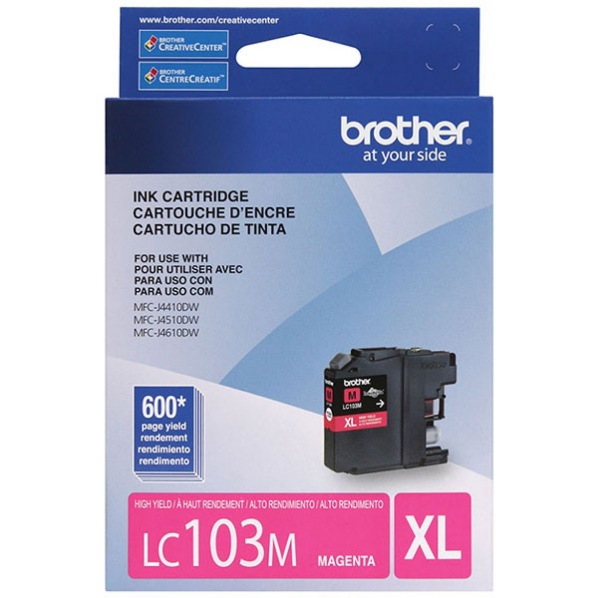 Picture of OEM Brother  (LC103M) InkJet, Magenta, 600 High Yield